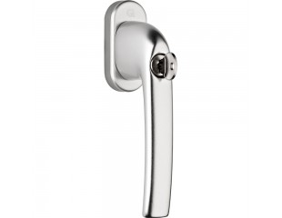 Kljuka za okno s ključavnico greenteQ FG10.S.AL trn 7/43 - F1 srebrna