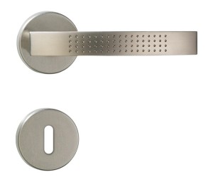 Kljuka za notranja vrata Hermat – Point, 1705/2036.K.BB nikelj-mat