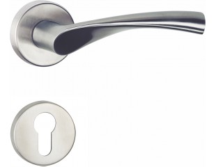 Kljuka za notranja vrata Hermat – Twist, 1290.ER/2036.K.PZ inox