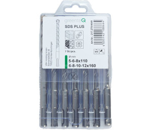 Set svedrov greenteQ SDS-plus, 7-delni